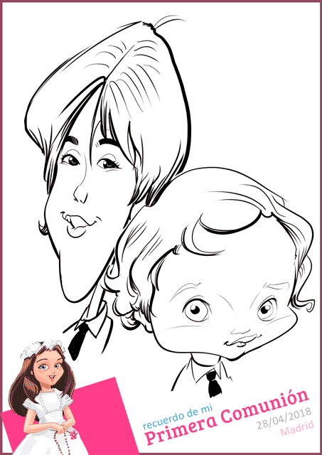 caricatura digital personalizada 